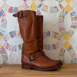 Frye Cognac Leather Boots 6